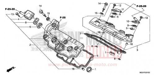 CYLINDER HEAD COVER VFR1200XLF de 2015